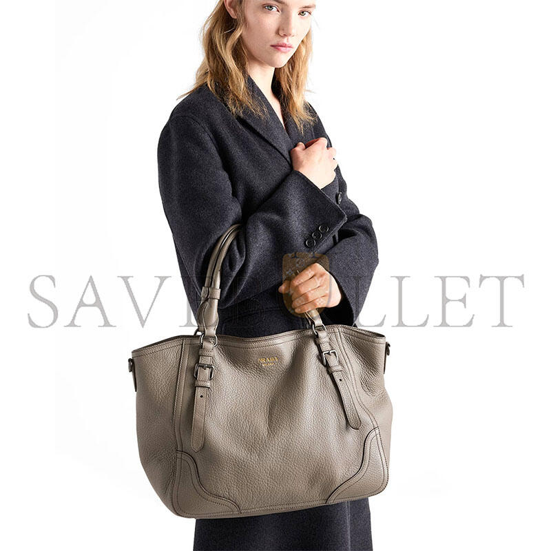 PRADA LARGE LEATHER TOTE BAG 1BG602 (38*32*14cm)